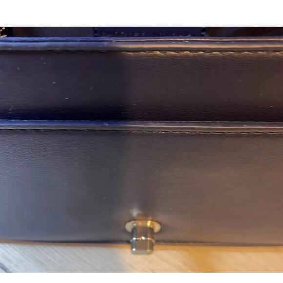 Badgley Mischka Blue Denim Blue Pearl Studs Crossbody Bag/Purse Vegan NWT $159 - Picture 11 of 11